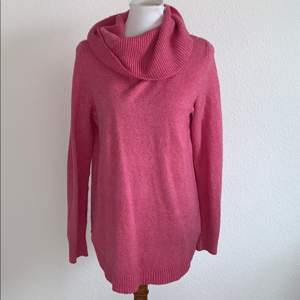 TAHARI long sleeve cowl neck sweater